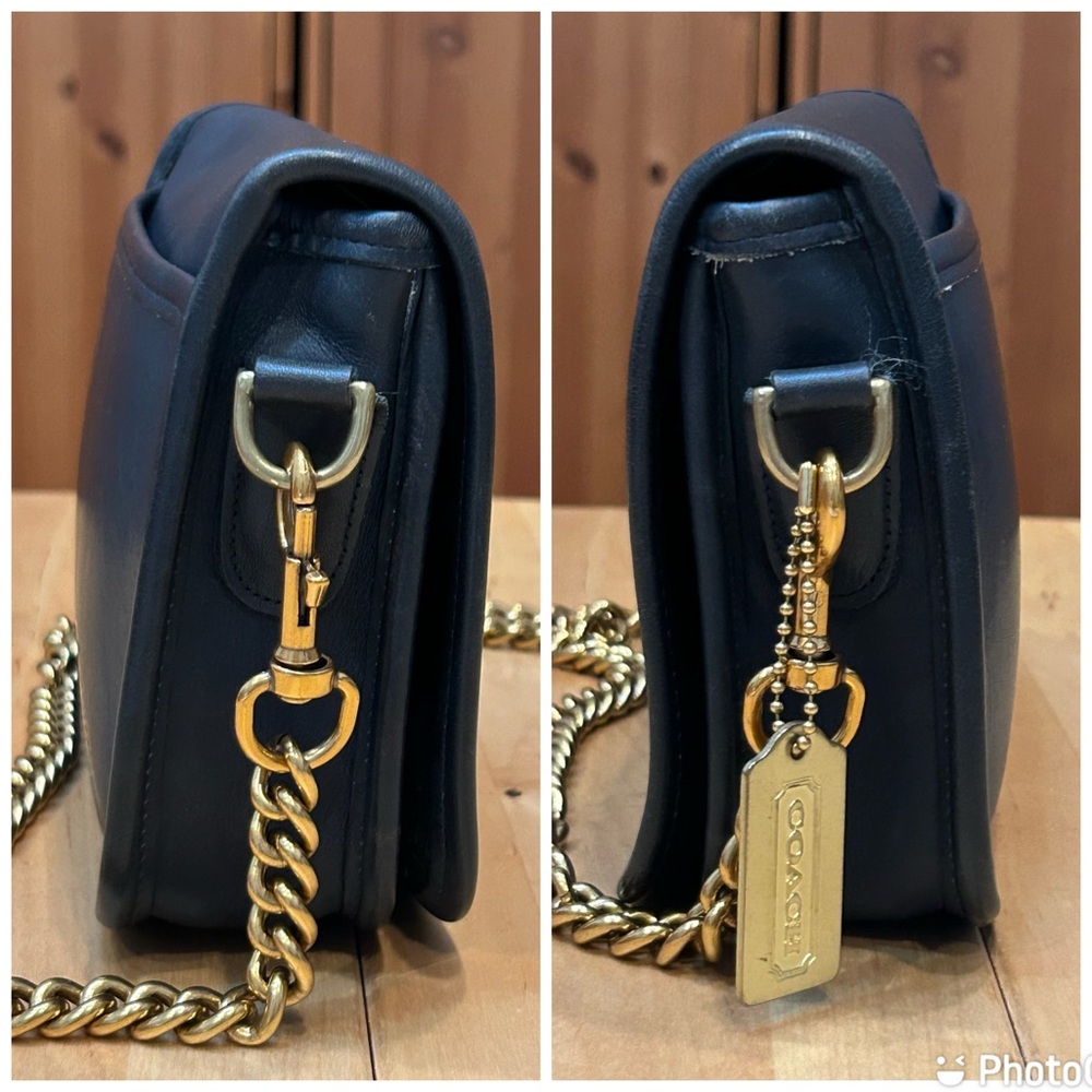 Like new Navy Vintage Coach Penny Pocket Clutch Purse 9755 - Picture 9 of 13